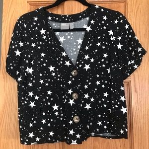 ASOS Star-patterned button up top